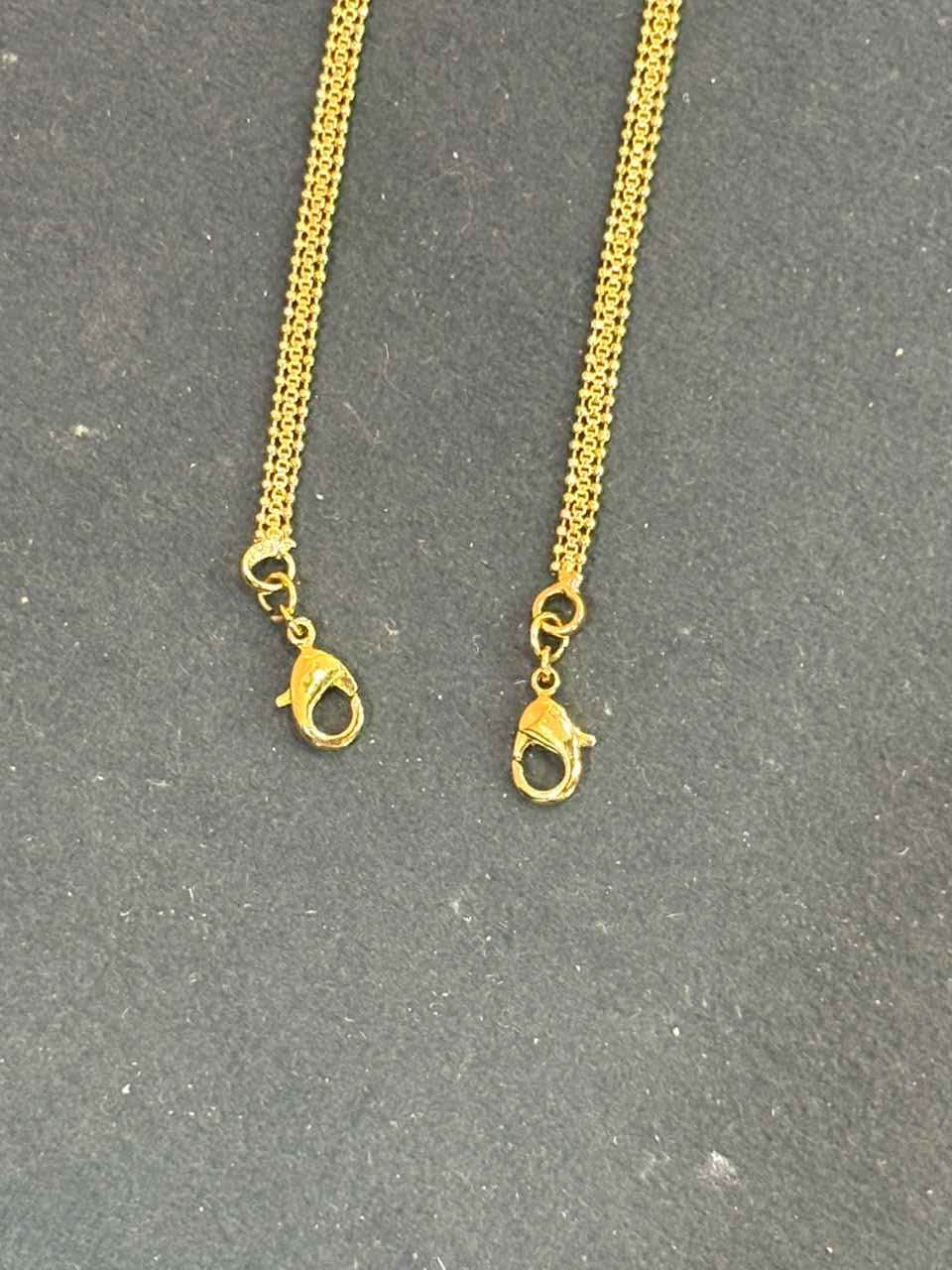 Back Chain adjustable length, and secure lobster claw clasps
