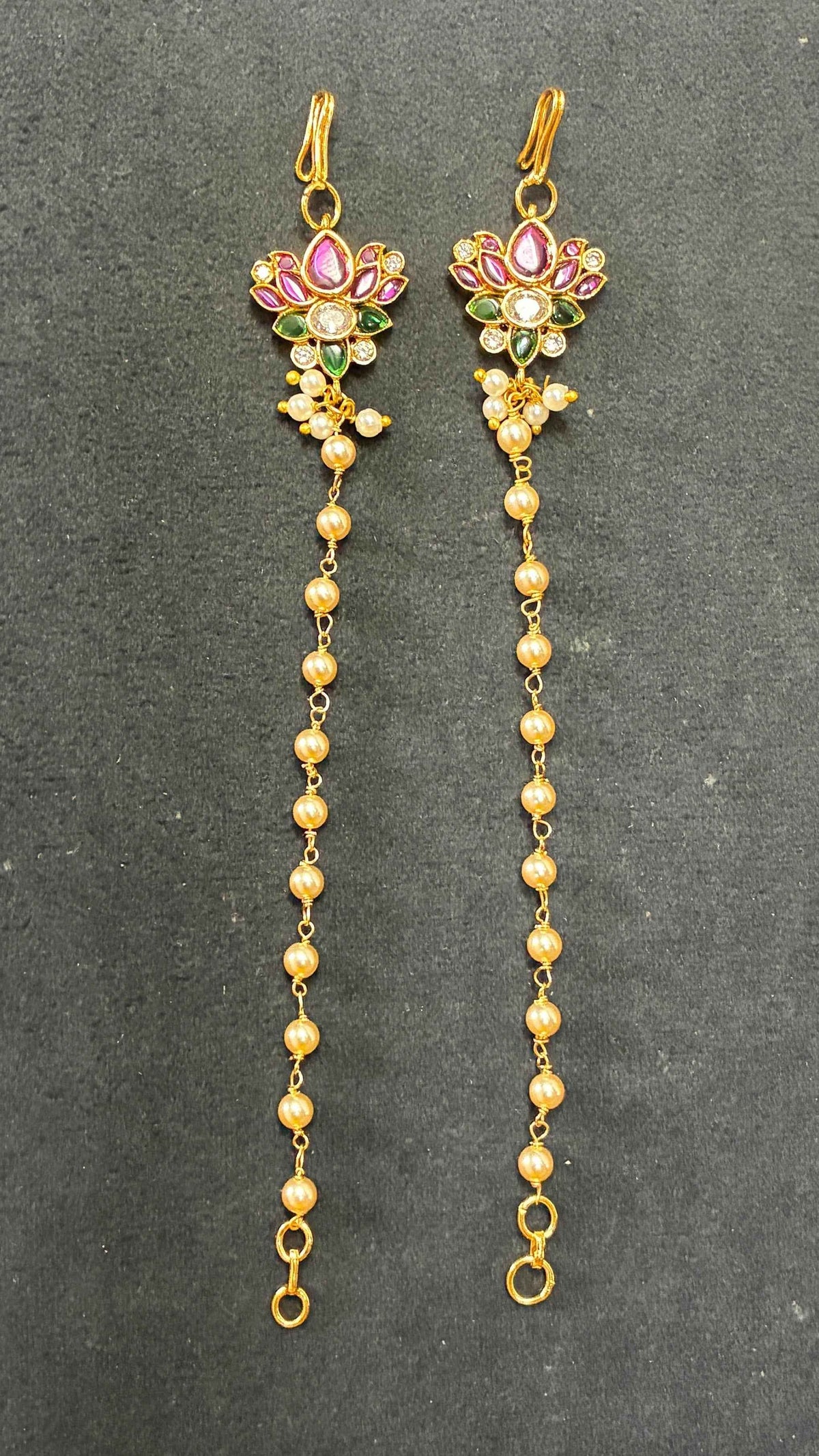 Handmade Matilu with Lotus Flower Style & Swarovski Pearls