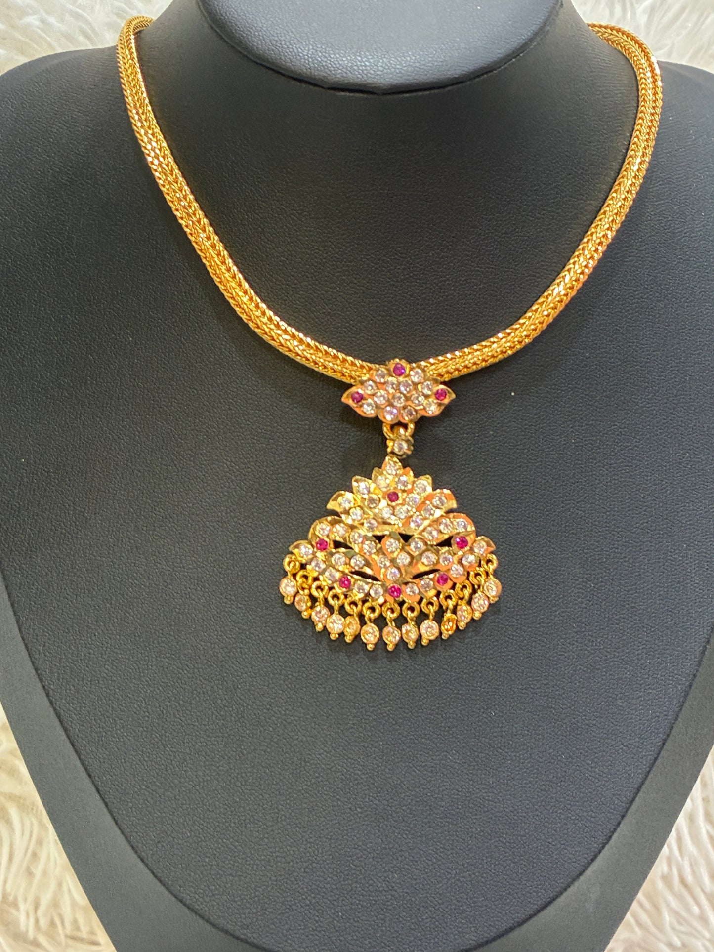 Traditional Micro Gold Plated Nanu with Floral design Made4Madams