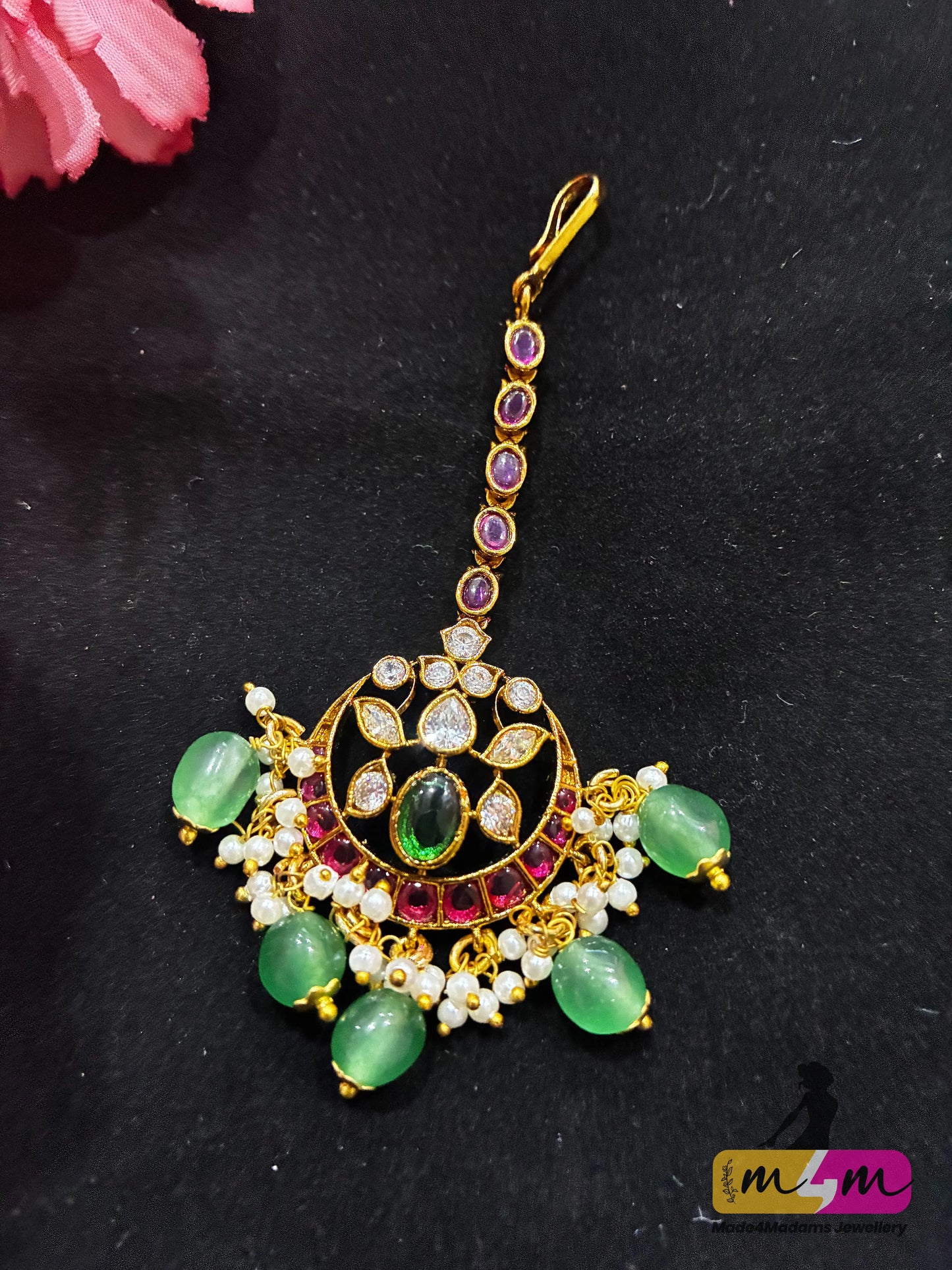 Trending Premium Jadau Kundan Tikka Made4Madams