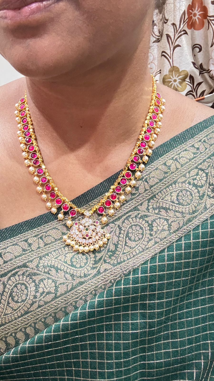 Round Shaped Telangana Traditional Gundla Haram - Handmade and Micro Gold Plated Made4Madams