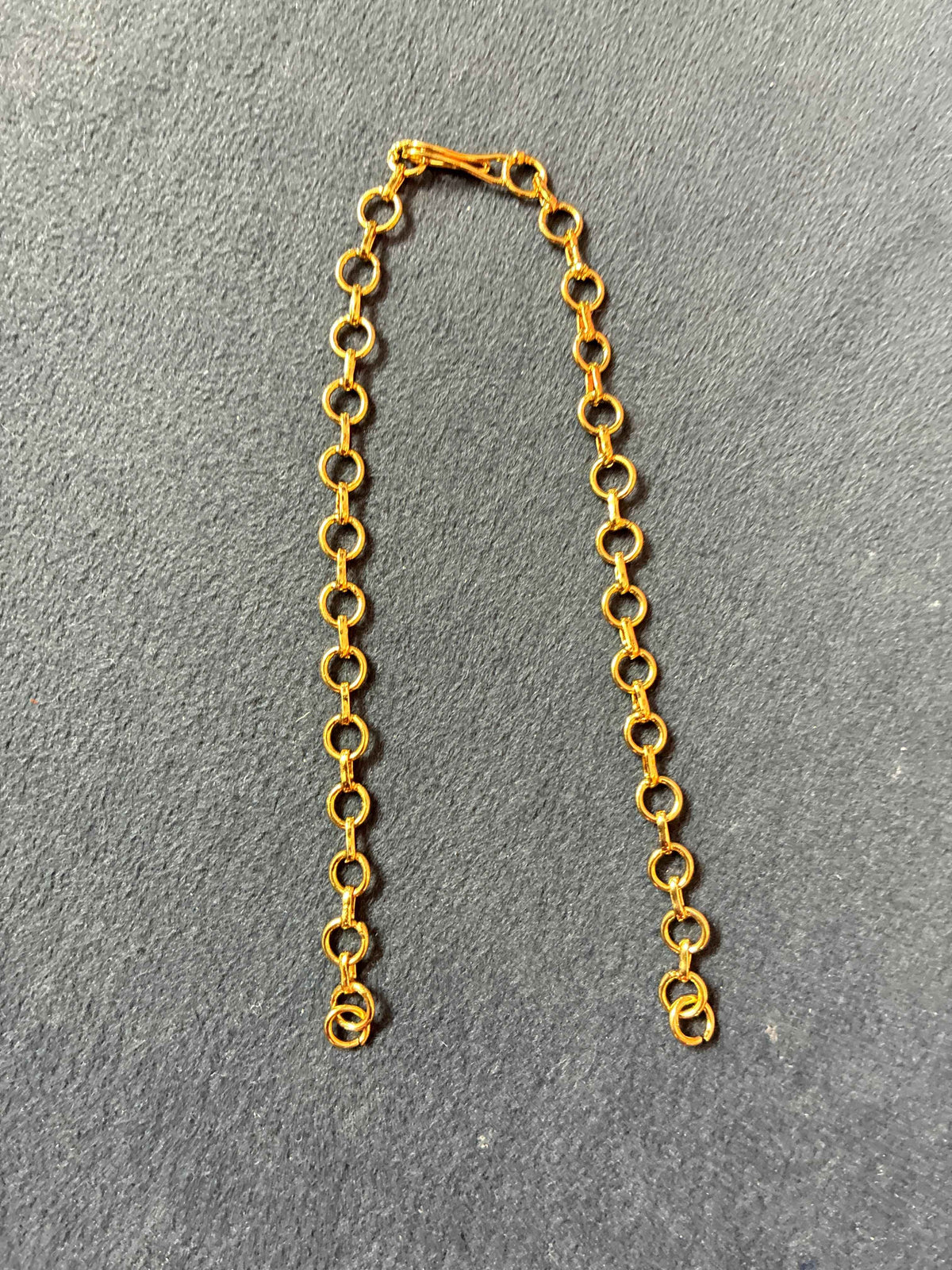 2 Piece - Back Chain 8inch length - Micro Goldplated