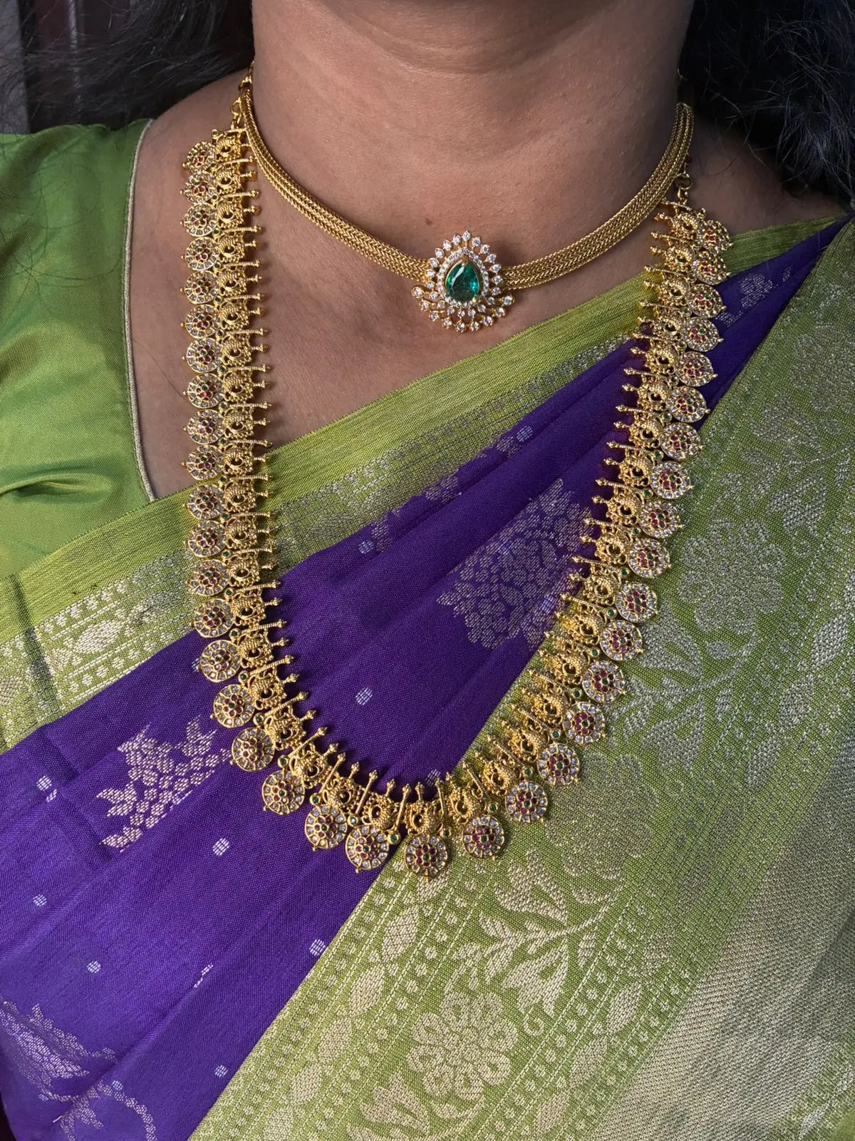 Micro Gold Plated Long Kasula Haram Made4Madams