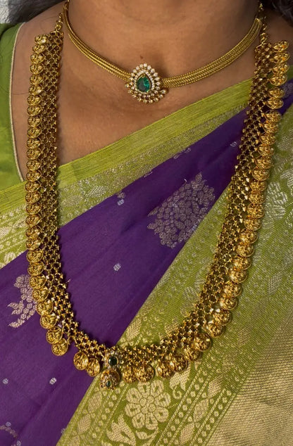 Micro Gold Plated Long Kasula Haram Made4Madams
