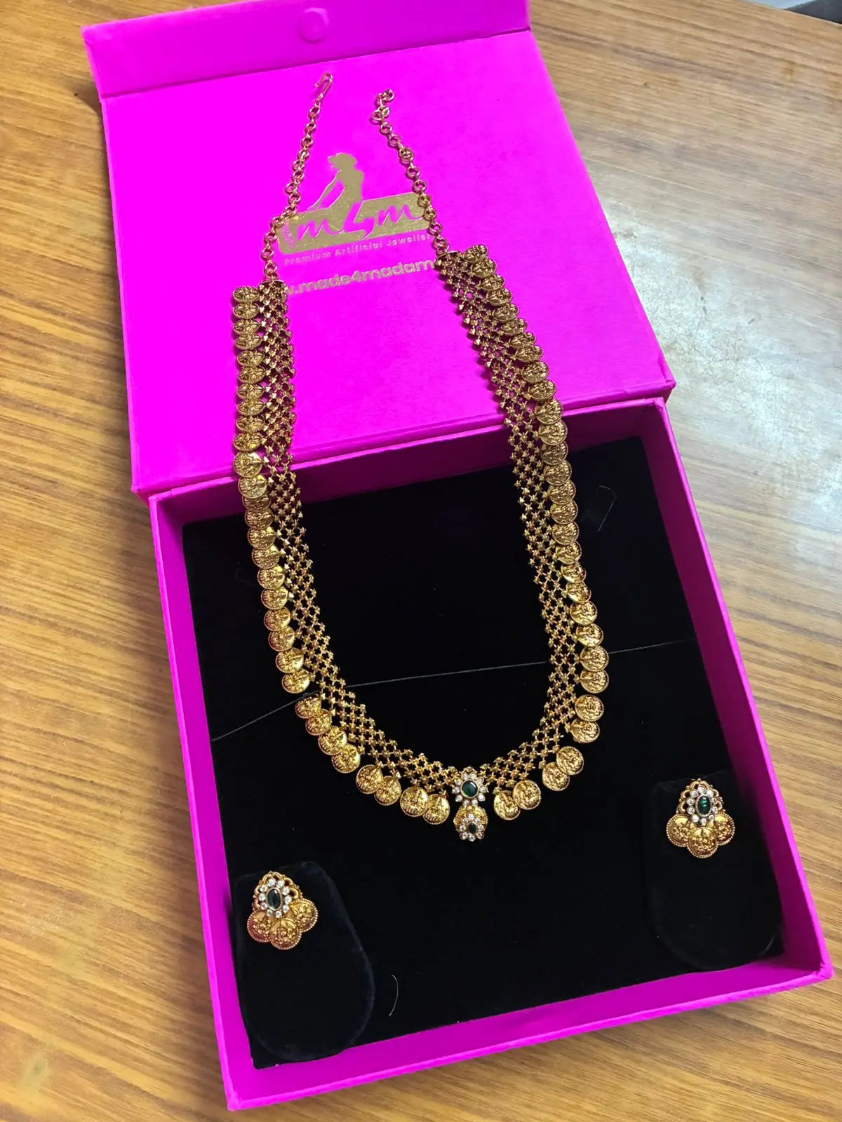 Micro Gold Plated Long Kasula Haram Made4Madams