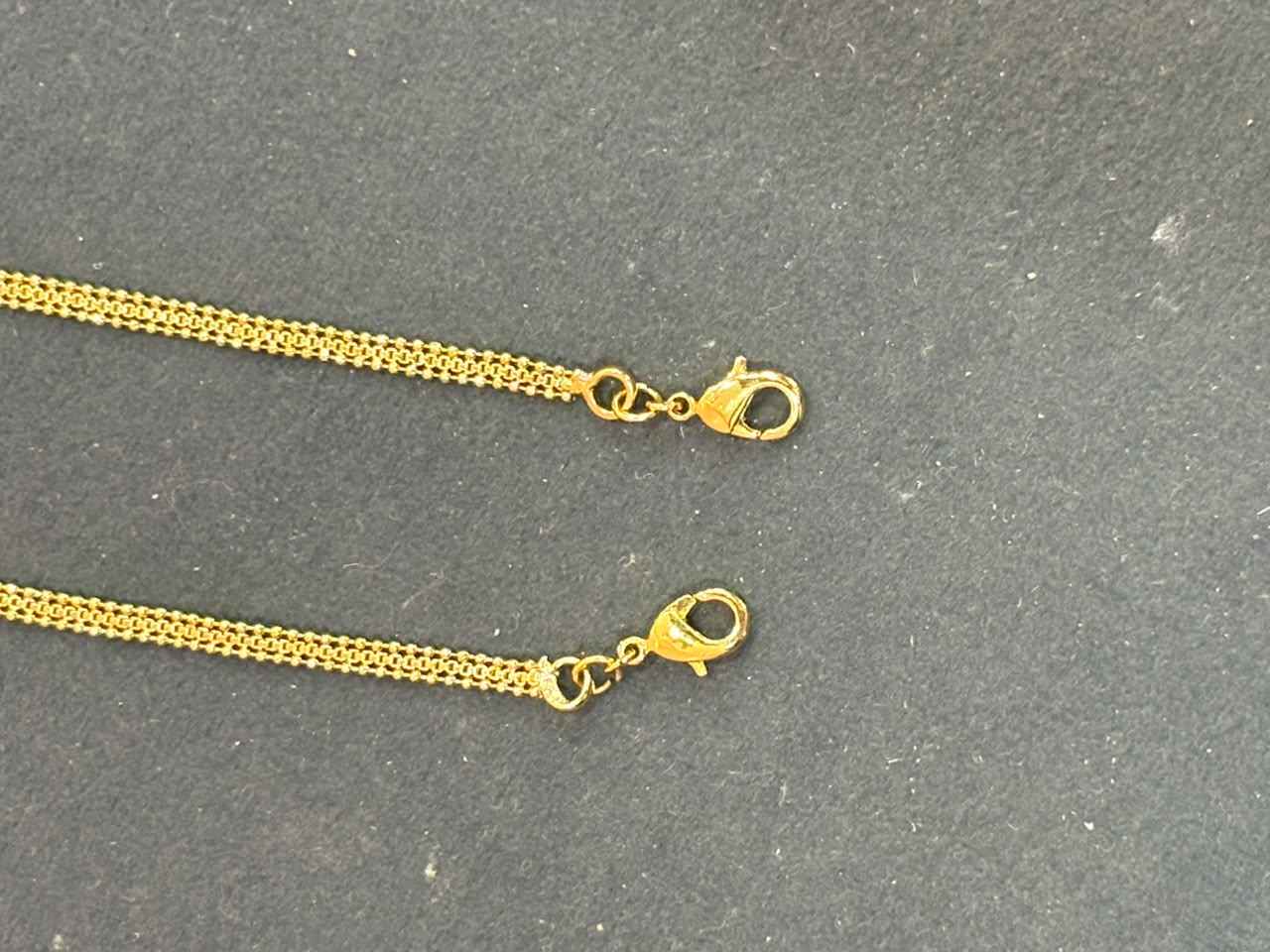Back Chain adjustable length, and secure lobster claw clasps