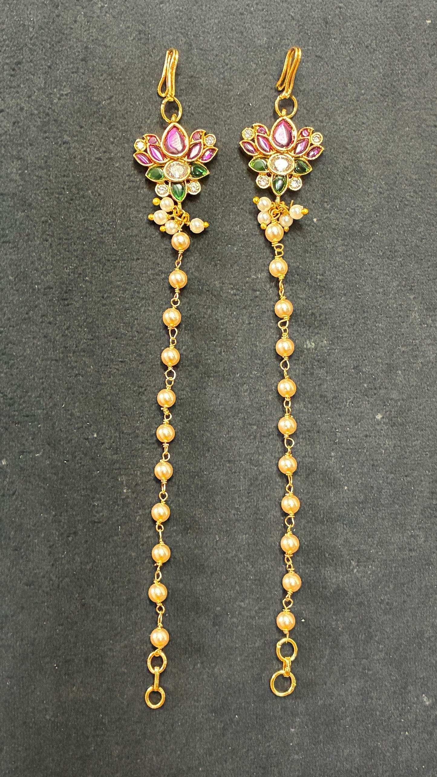 Handmade Matilu with Lotus Flower Style & Swarovski Pearls