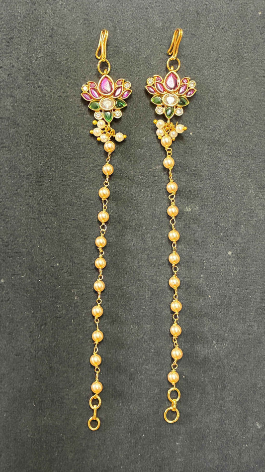 Handmade Matilu with Lotus Flower Style & Swarovski Pearls
