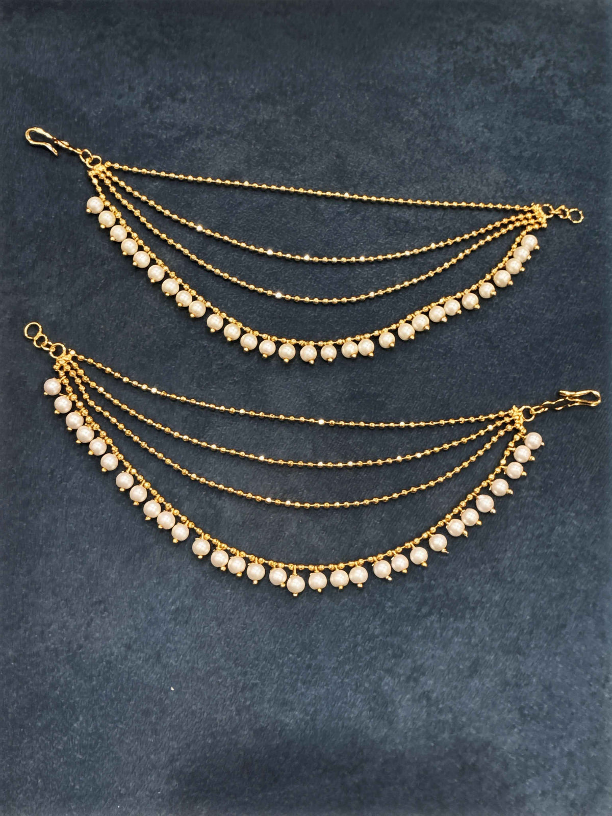 Beautiful 4 Layered Champaswaralu with pearls