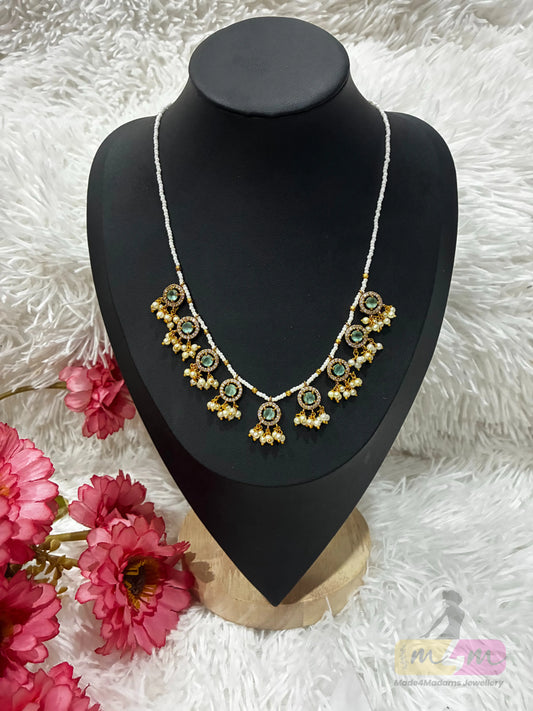 Elegant beaded short necklace Made4madams