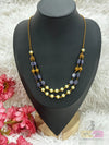 Elegant 2 layered Beaded Chain Necklace Made4madams
