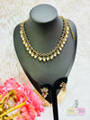 Elegant Simple Stones and Beads Chocker Set with Earrings Made4Madams