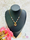 Micro Gold Plated Simple Bead Chain with Pendant Made4Madams