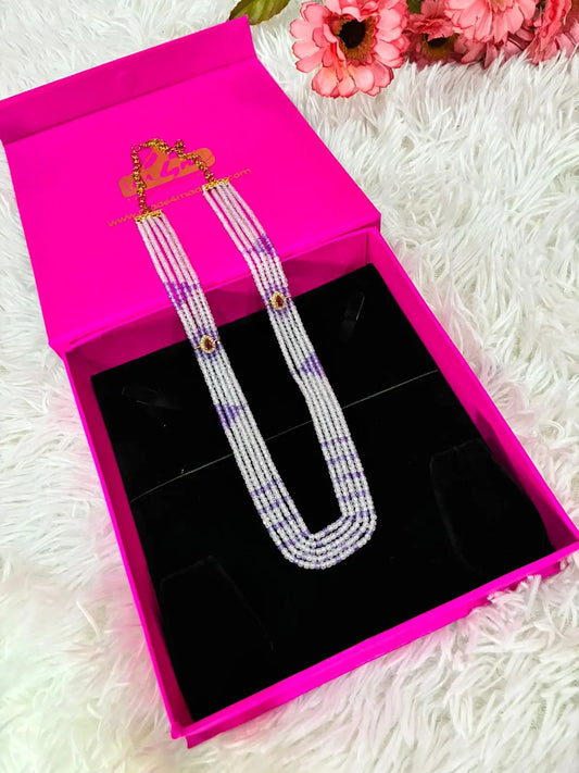 Handmade-Premium CZ Beads 5-Layered Haram-Customization Available Made4Madams