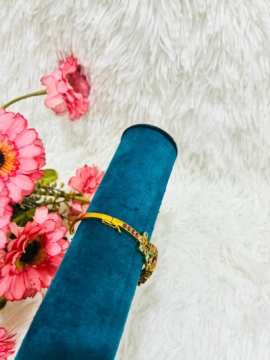 Micro Gold Plated Openable Kada Bangle-Single Made4Madams