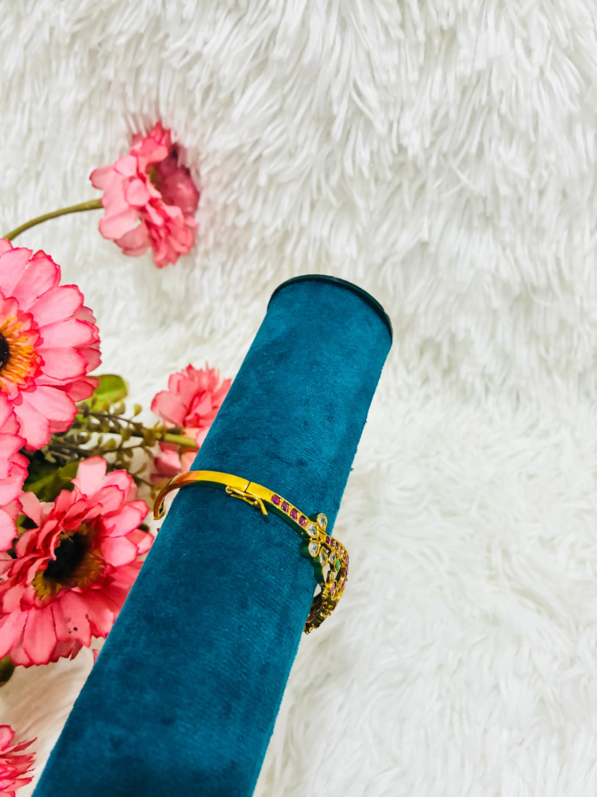 Micro Gold Plated Openable Kada Bangle-Single Made4Madams