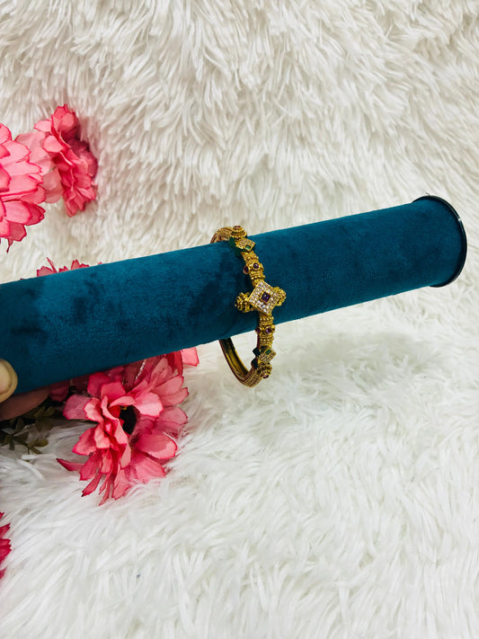 Micro Gold Plated Openable Kada Bangle-Single Made4Madams