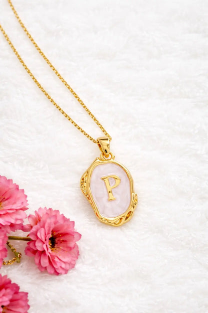 Letters Dripping Three-dimensional Necklace 18K Gold Plated Made4Madams