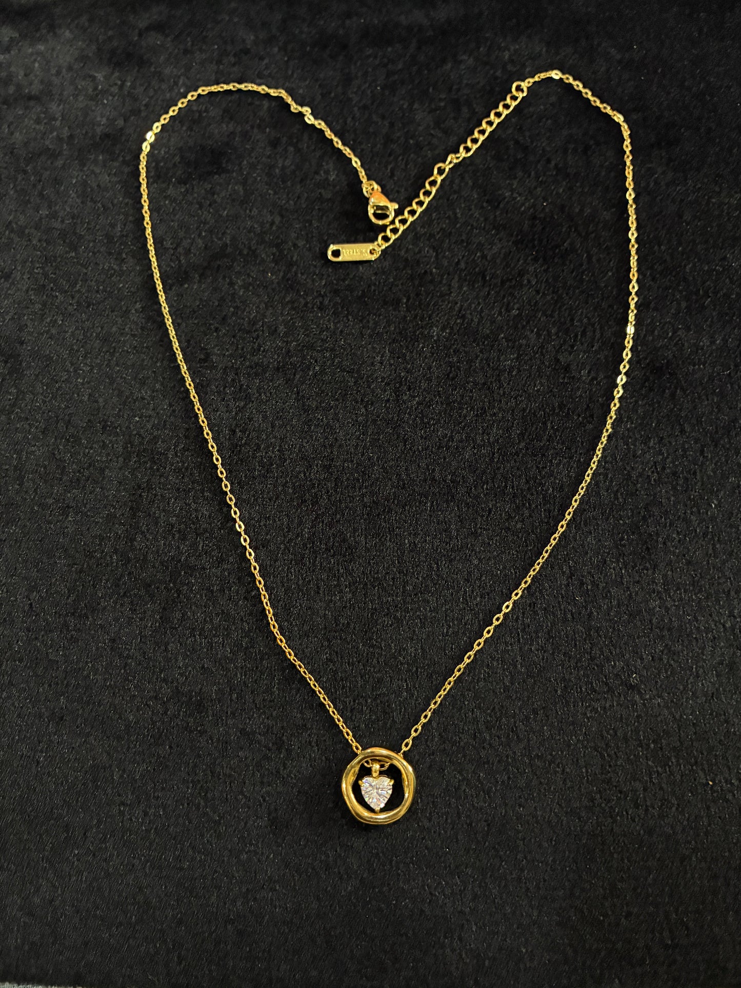 18K Gold Platinum Real Plated Heart Shaped 304 Stainless Steel Casual Hip-Hop Simple Style Made4Madams