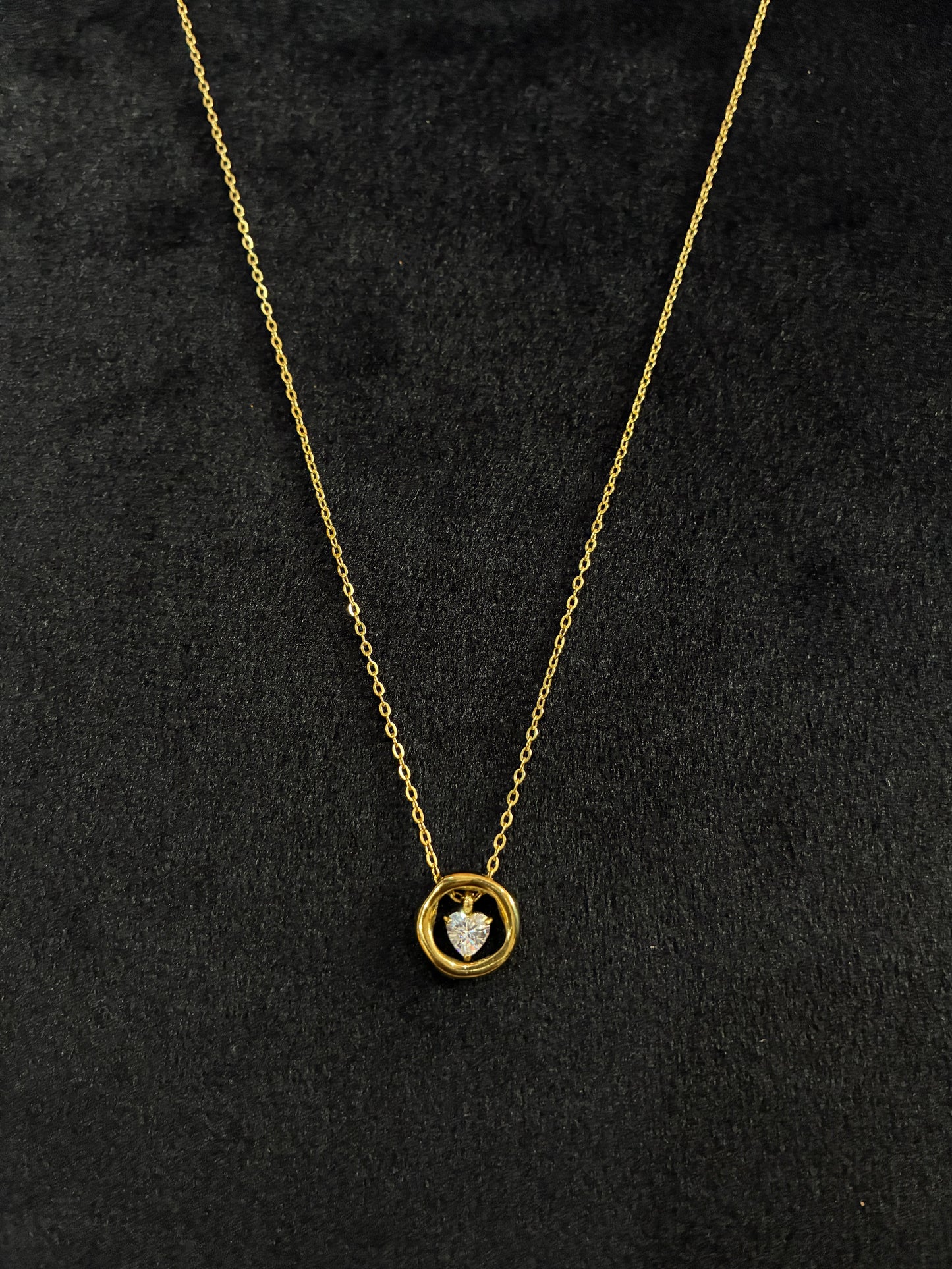 18K Gold Platinum Real Plated Heart Shaped 304 Stainless Steel Casual Hip-Hop Simple Style Made4Madams