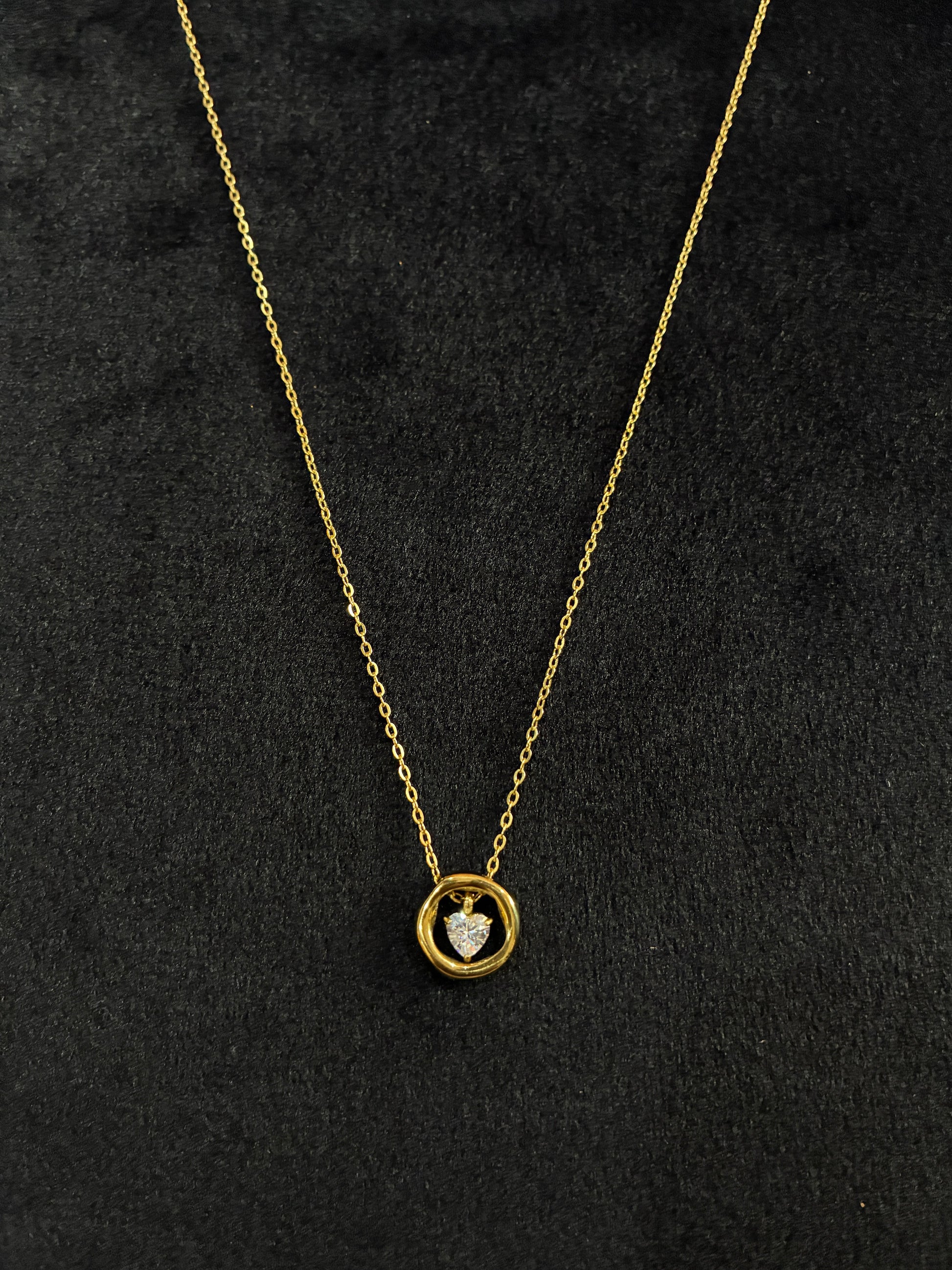 18K Gold Platinum Real Plated Heart Shaped 304 Stainless Steel Casual Hip-Hop Simple Style Made4Madams