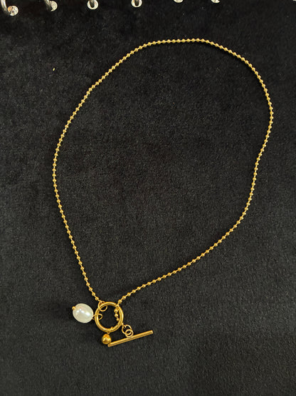 18K Gold Plated 304 Stainless Steel OT Clasp Toggle Clasp Closure Necklace Made4Madams