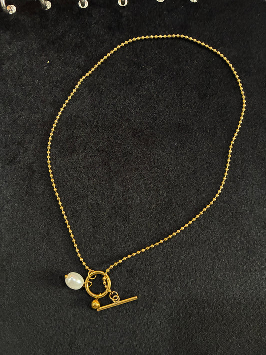 18K Gold Plated 304 Stainless Steel OT Clasp Toggle Clasp Closure Necklace Made4Madams