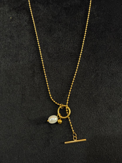 18K Gold Plated 304 Stainless Steel OT Clasp Toggle Clasp Closure Necklace Made4Madams