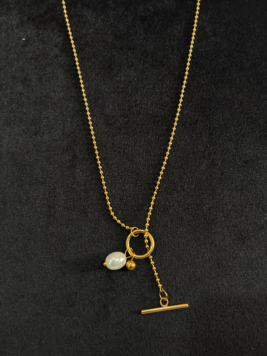 18K Gold Plated 304 Stainless Steel OT Clasp Toggle Clasp Closure Necklace Made4Madams