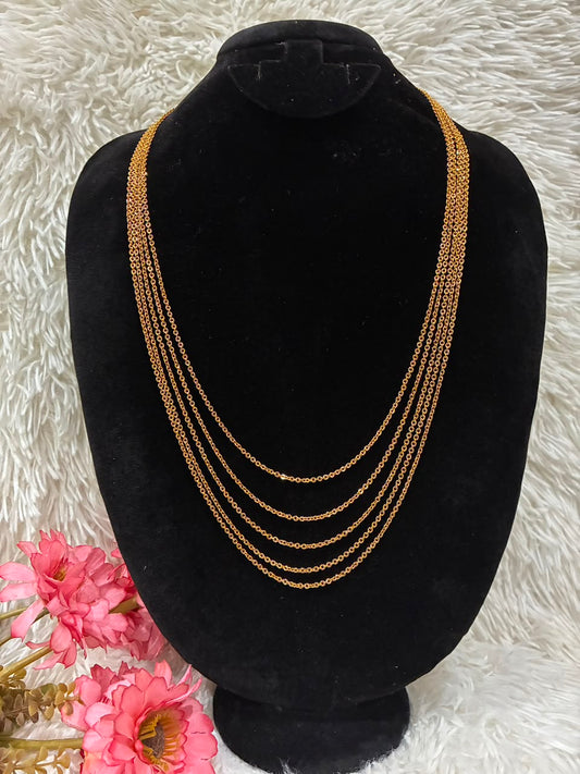 Necklace - 5 Lines Chandraharam without pendent