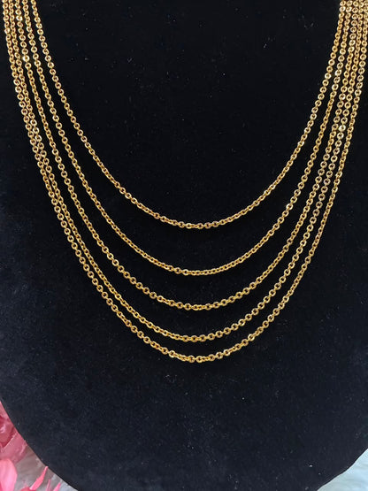 Necklace - 5 Lines Chandraharam without pendent
