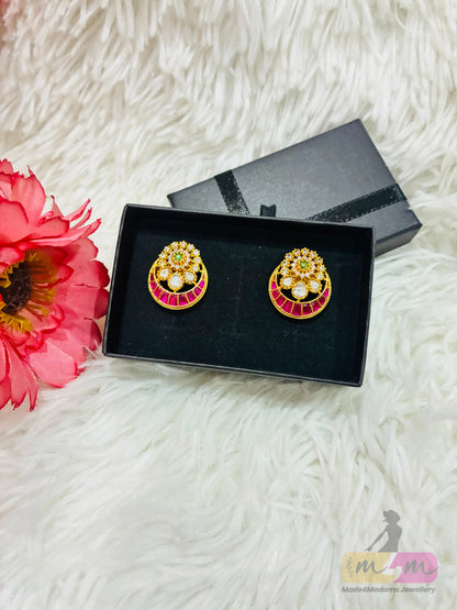 Chandbali Stud Earrings Made4Madams