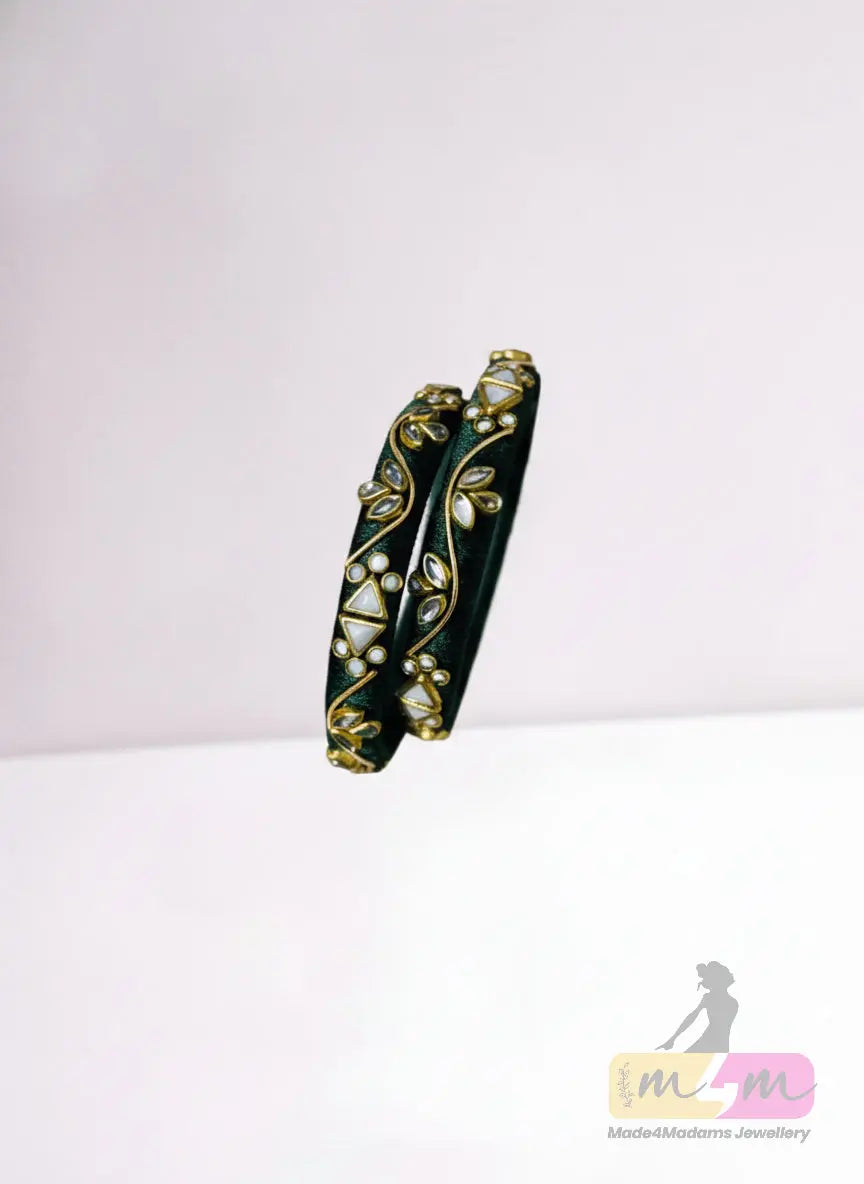 Emerald Vine Designer 2 Bangles Set Made4Madams