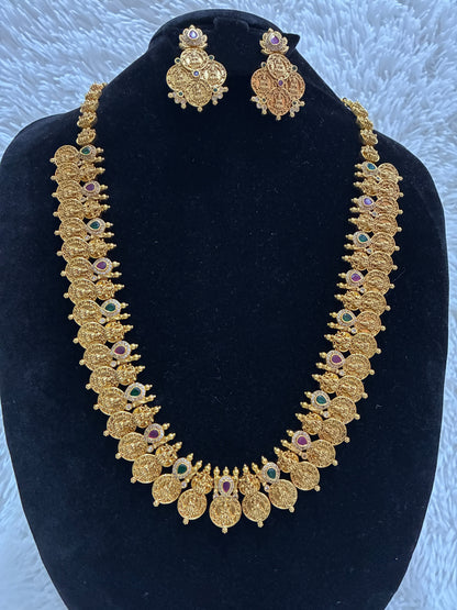 Beauty of Micro Gold Plated Long Kasula Haram Made4madams