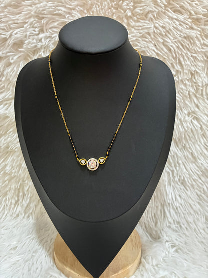 High Quality Micro gold plated with modern black bead chain Made4Madams