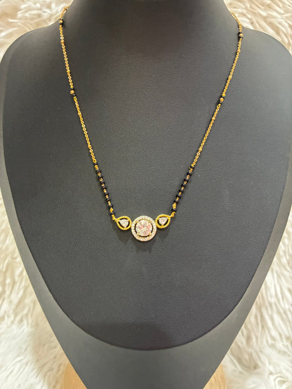 High Quality Micro gold plated with modern black bead chain Made4Madams