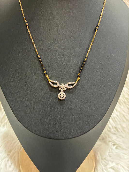 High Quality Micro gold plated chain with modern locket black bead chain Made4Madams