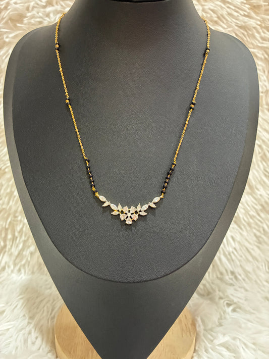 High Quality Micro gold plated with modern locket black bead chain Made4Madams