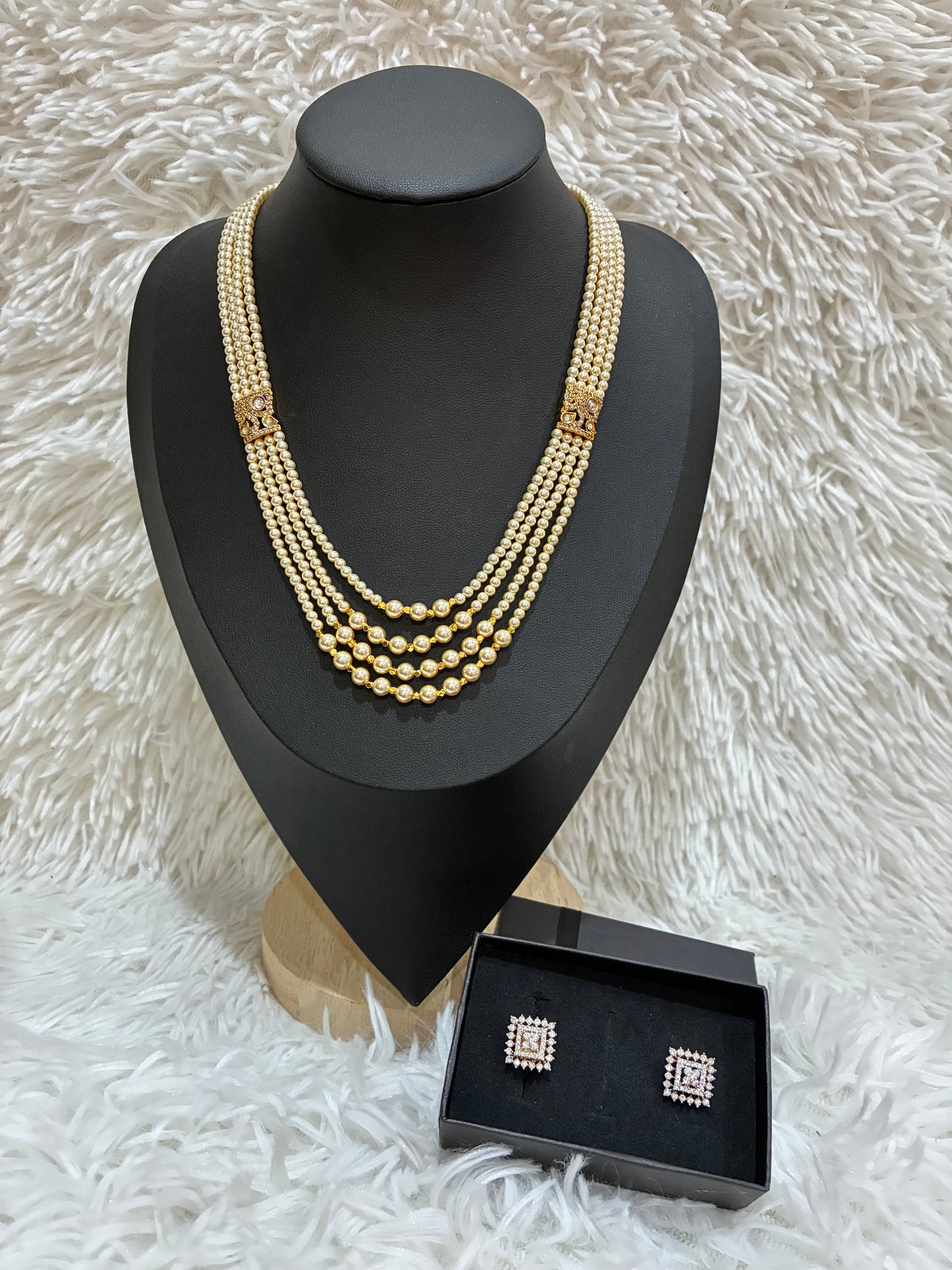 Classic 4-Strand original Swaroski Pearl Haram Made4Madams