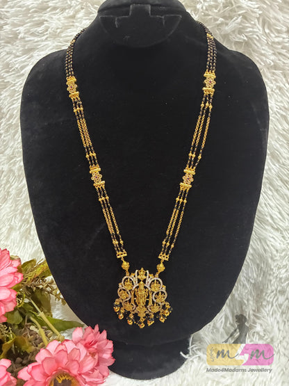 Elegant Ethnic look temple design Long Mangasultra Made4Madams