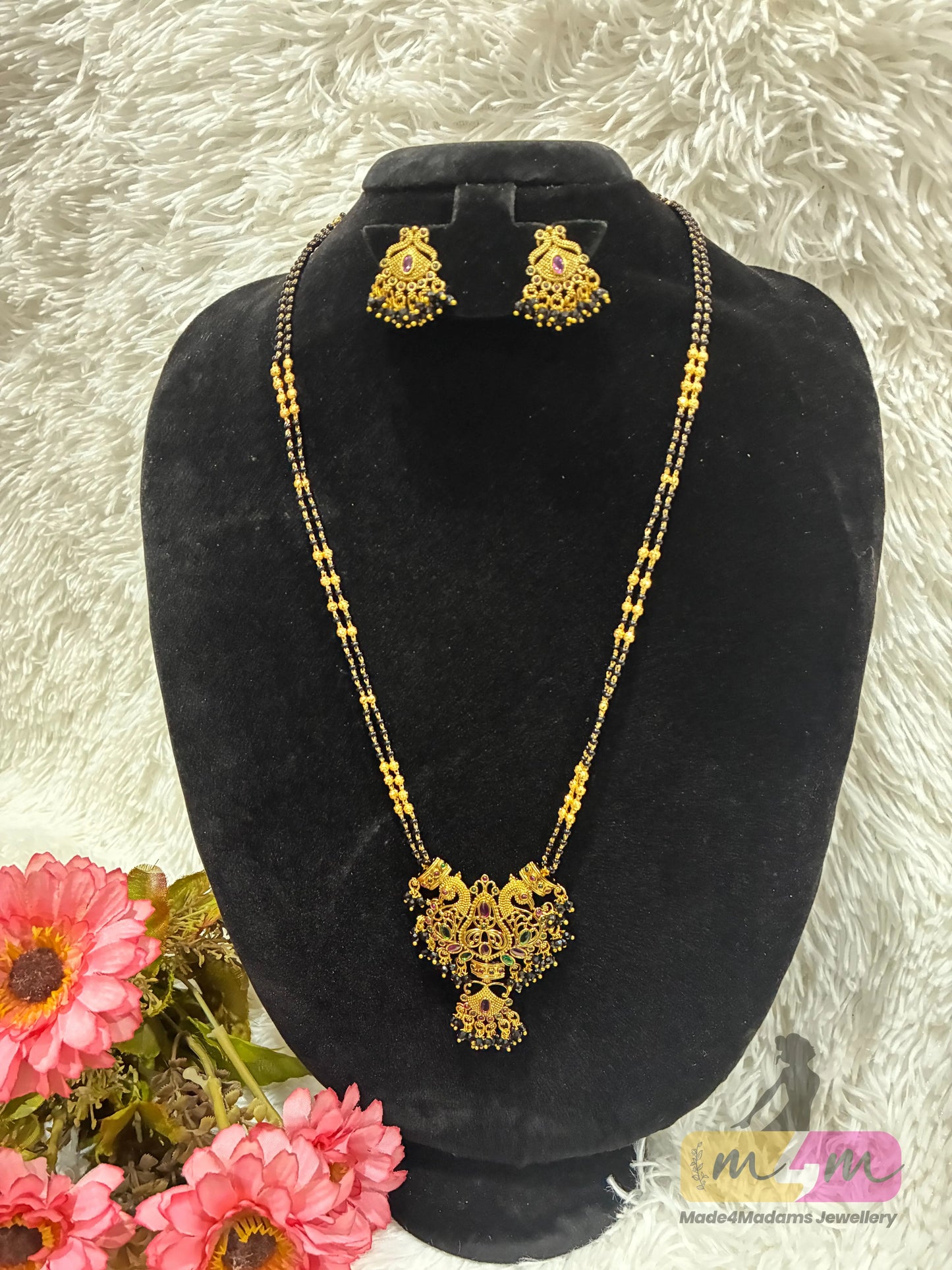 Temple Style Managsultra Set with Earrings Made4Madams