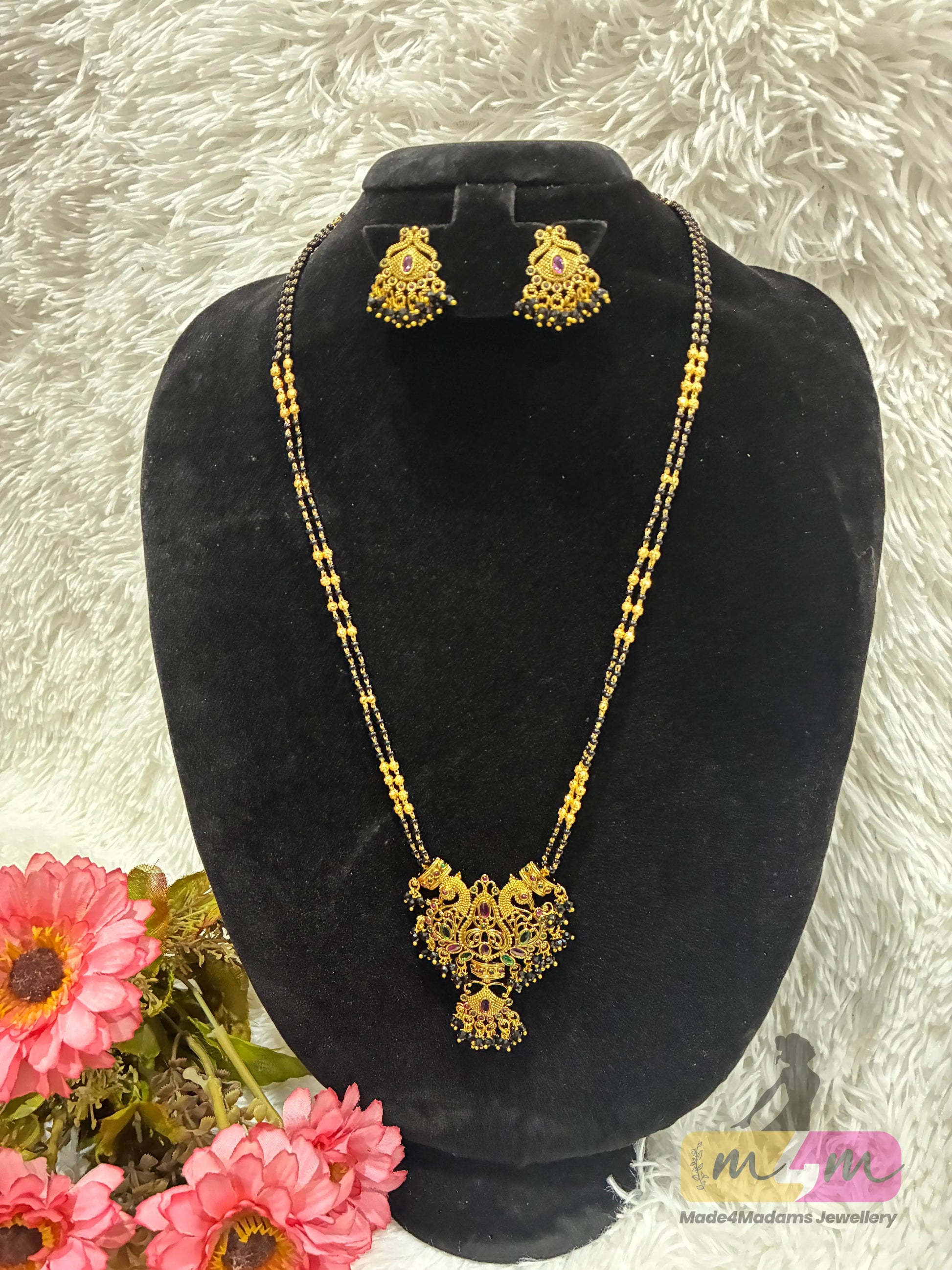 Temple Style Managsultra Set with Earrings Made4Madams