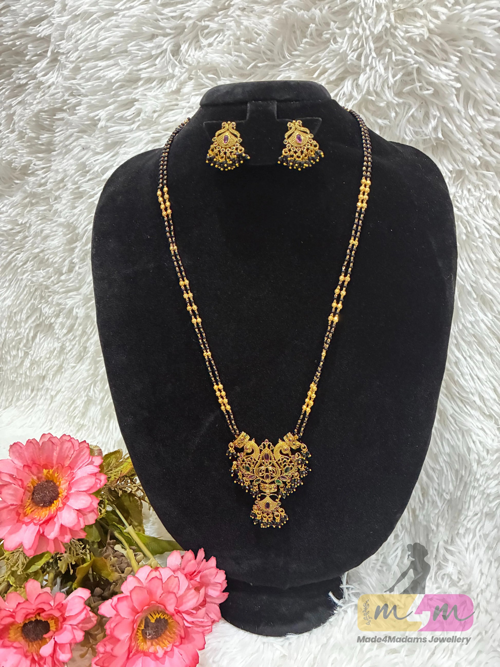 Temple Style Managsultra Set with Earrings Made4Madams