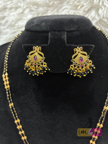 Temple Style Managsultra Set with Earrings Made4Madams