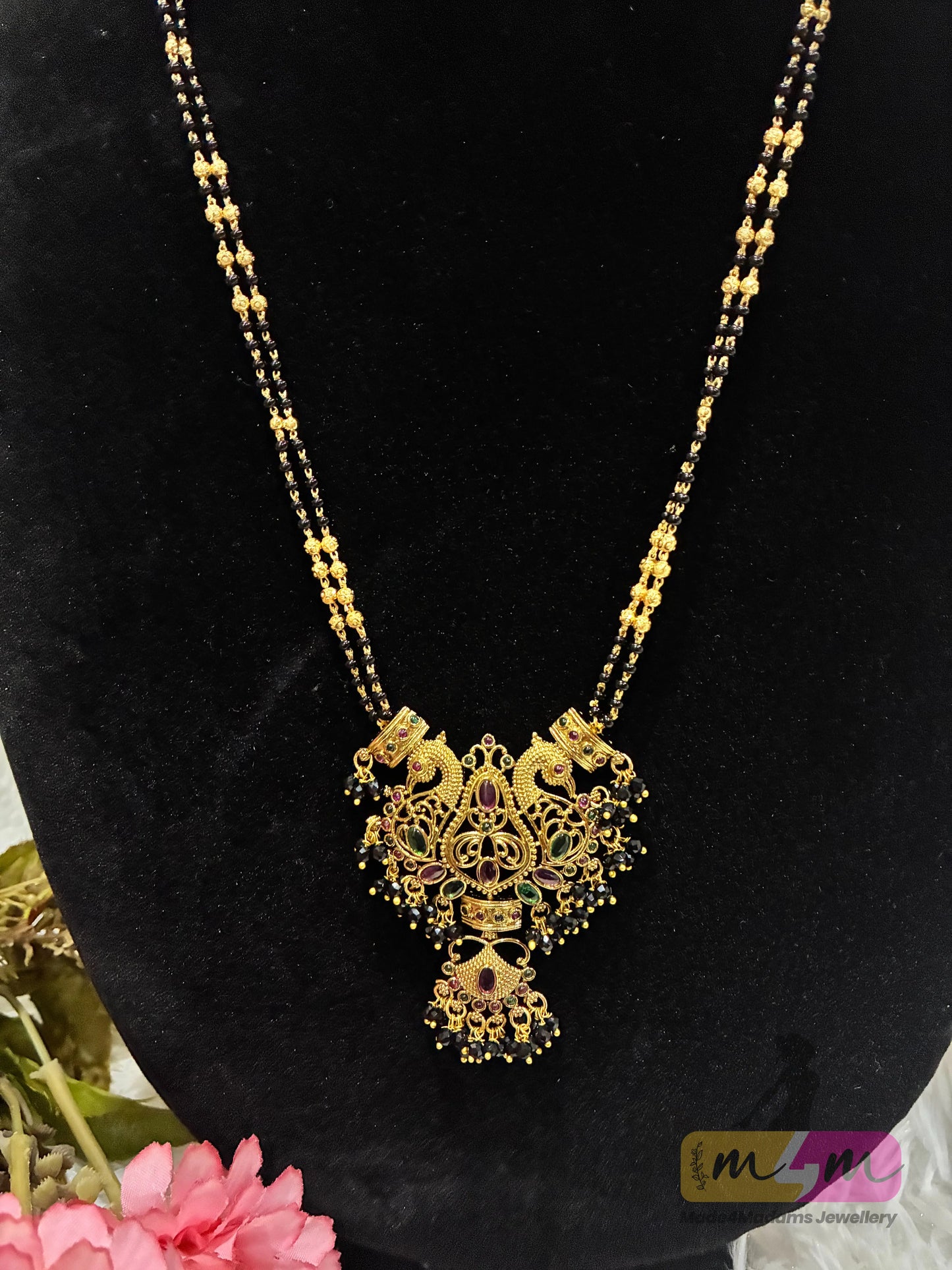 Temple Style Managsultra Set with Earrings Made4Madams