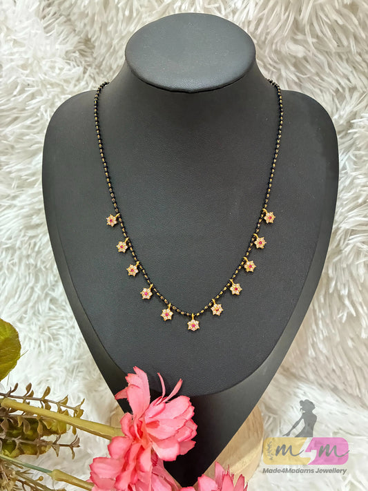 AD Stone-studed Beaded Mangalsutra Made4Madams