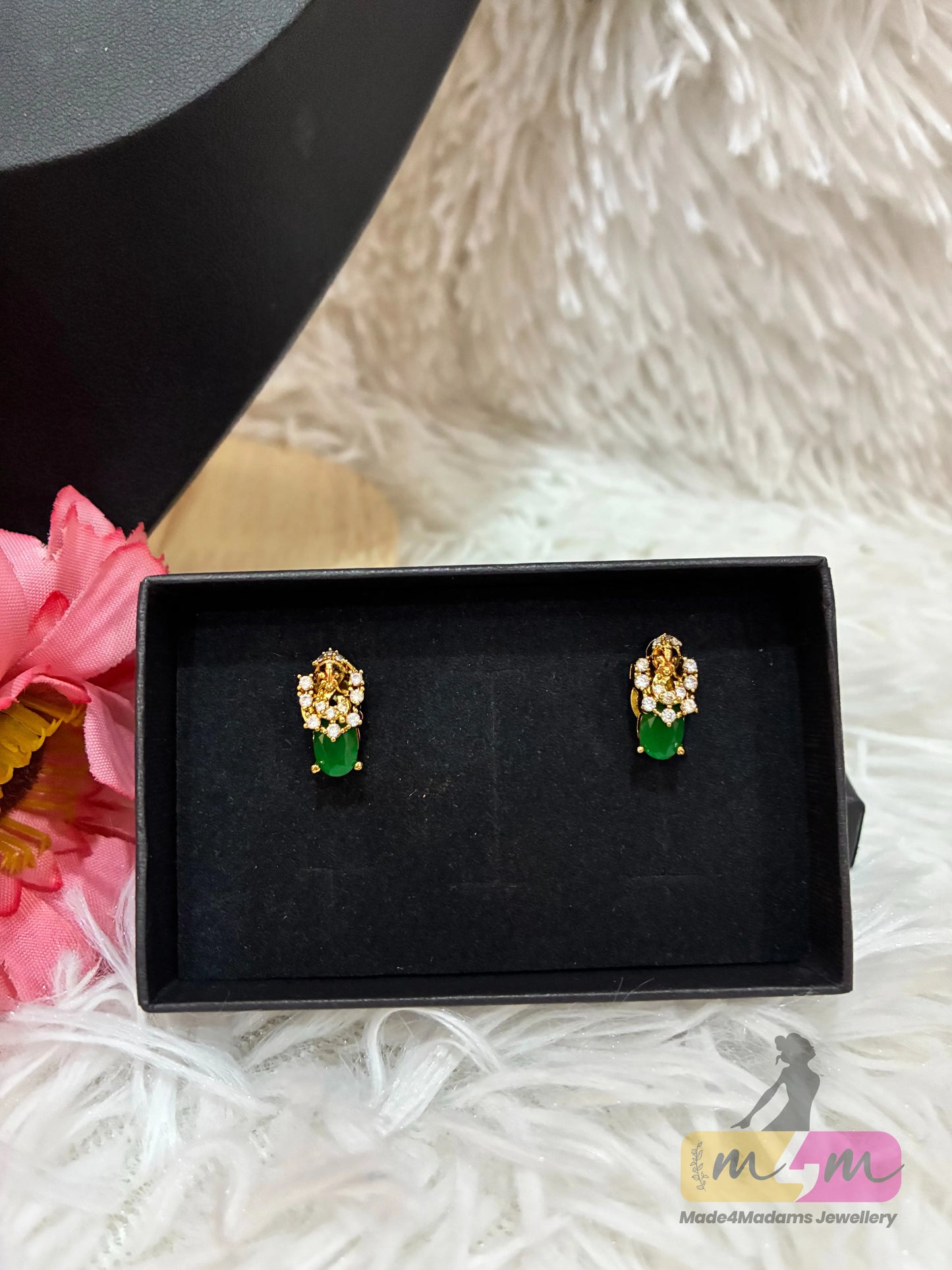Gold-Plated Mangalsutra Set with Earrings Made4Madams