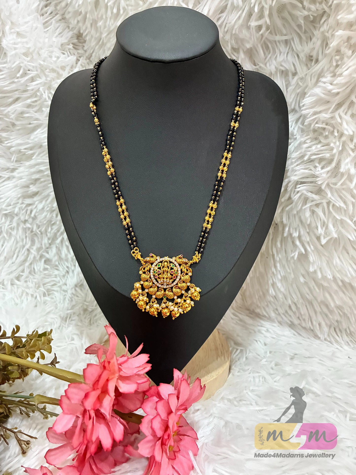 Traditional God Motif two-Strands Mangalsutra Made4Madams