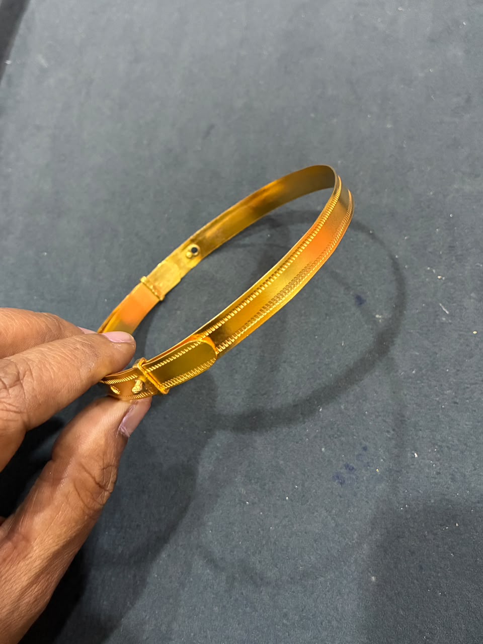 Traditional Telangana Hand Patti (Dhande Patti) - Micro Gold Plated | PRE ORDERS Only