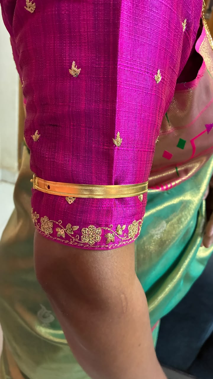 Traditional Telangana Hand Patti (Dhande Patti) - Micro Gold Plated | PRE ORDERS Only